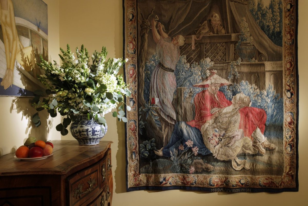 Настенный ковер в интерьере