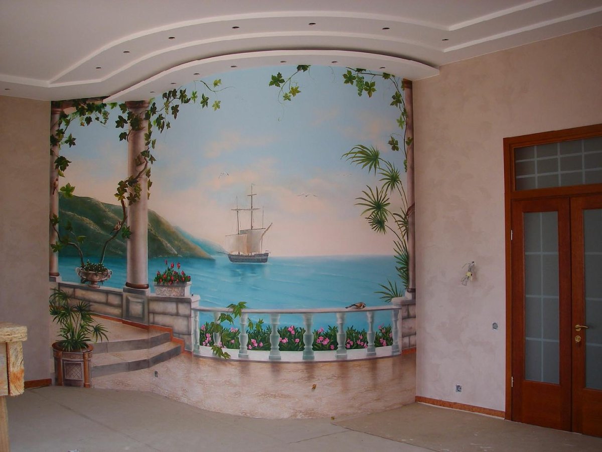 Художественная роспись стен в детской