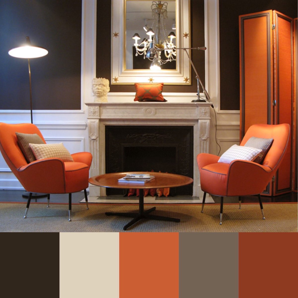 Махагон в интерьере