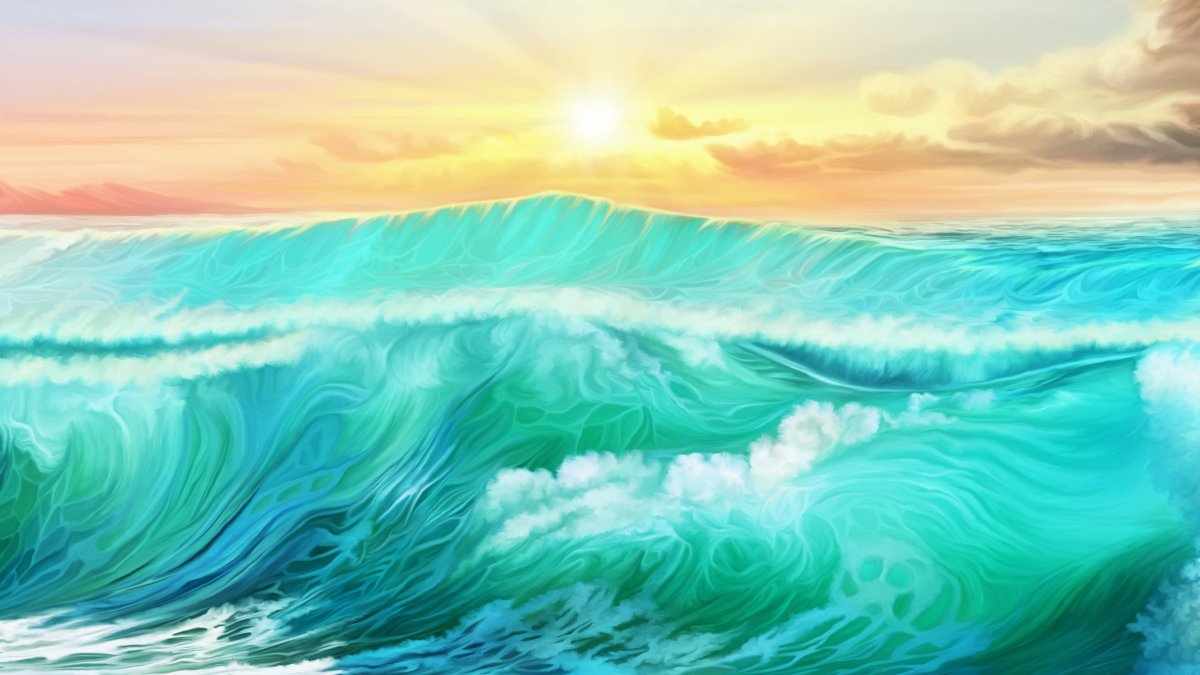 Настенное панно волна