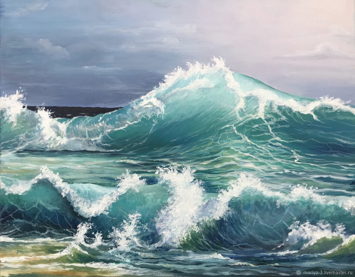 Абстракция на стене в интерьере