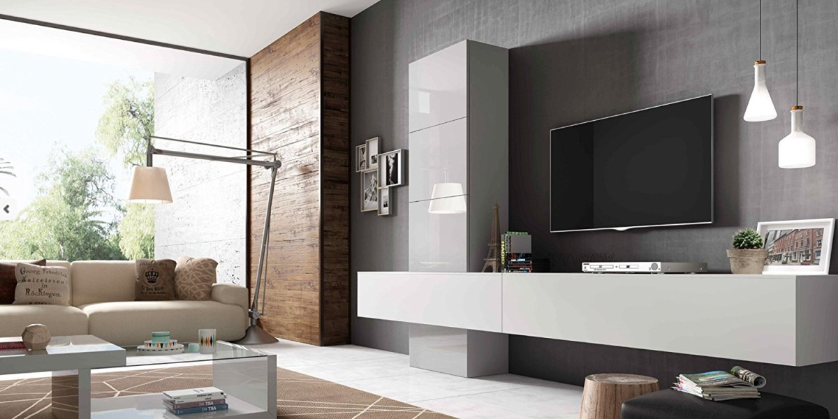 Кирпичная стена за телевизором