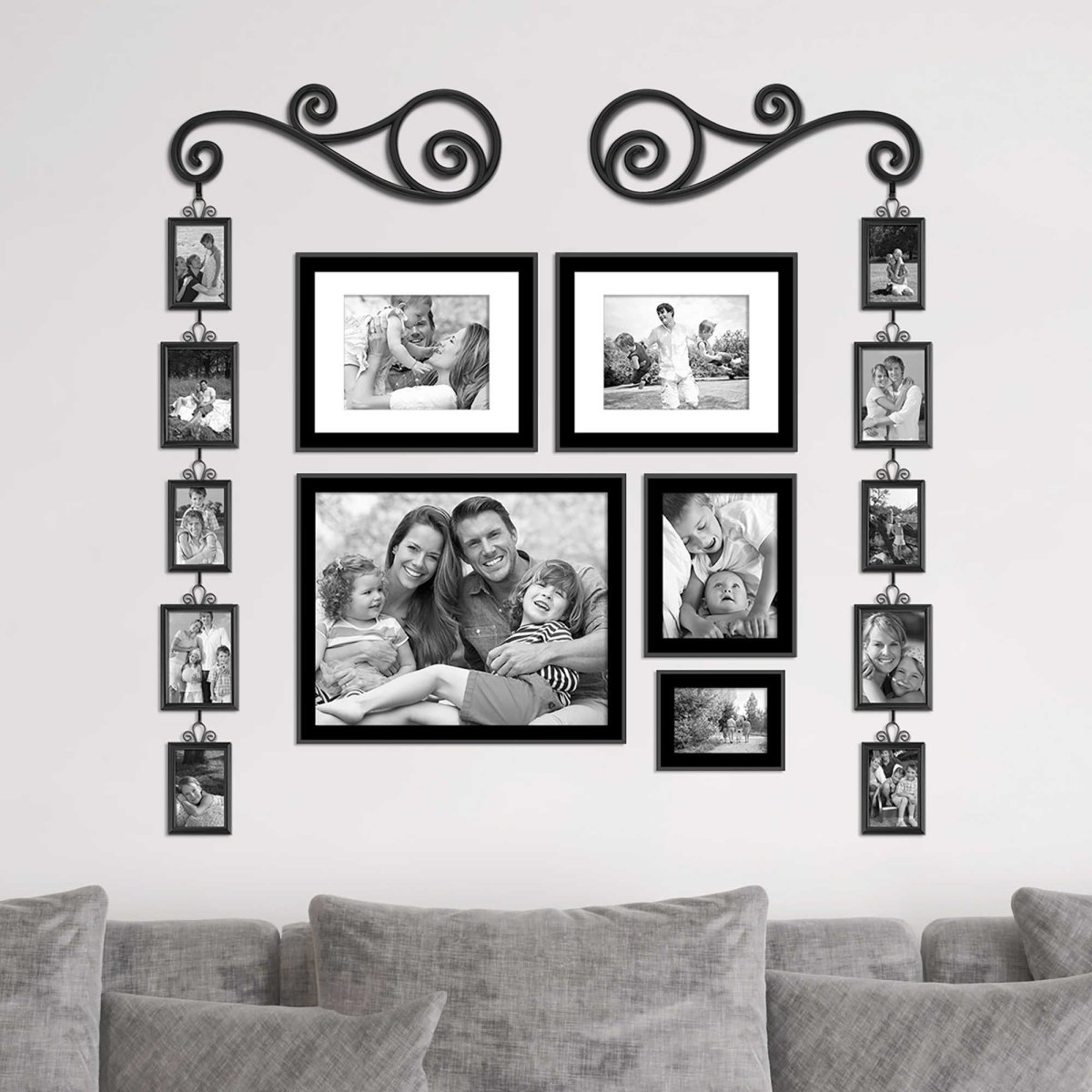 Композиции из 5 фоторамок