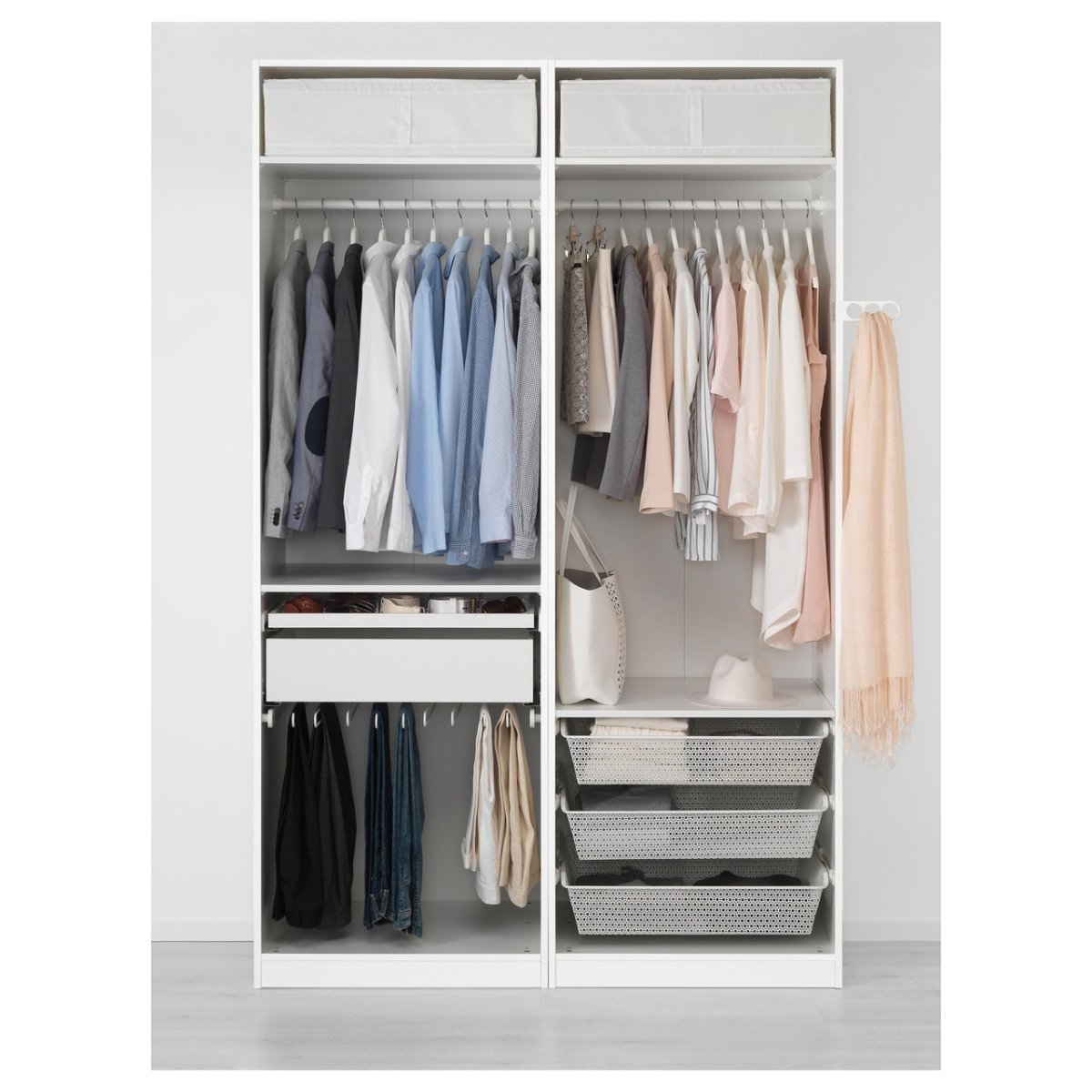 Классный шкаф в спальню изнутри