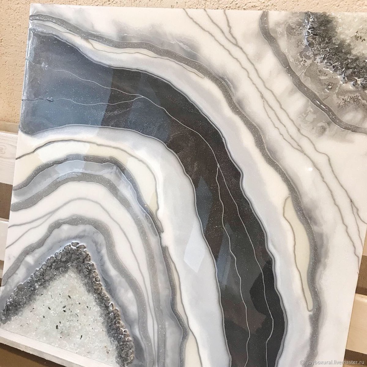 Resin Art техника срез камня