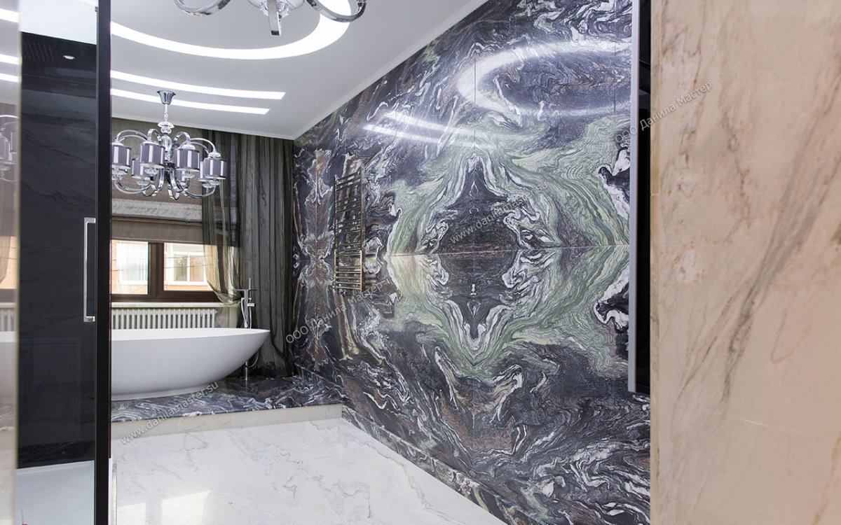 Слэбы из камня в интерьере