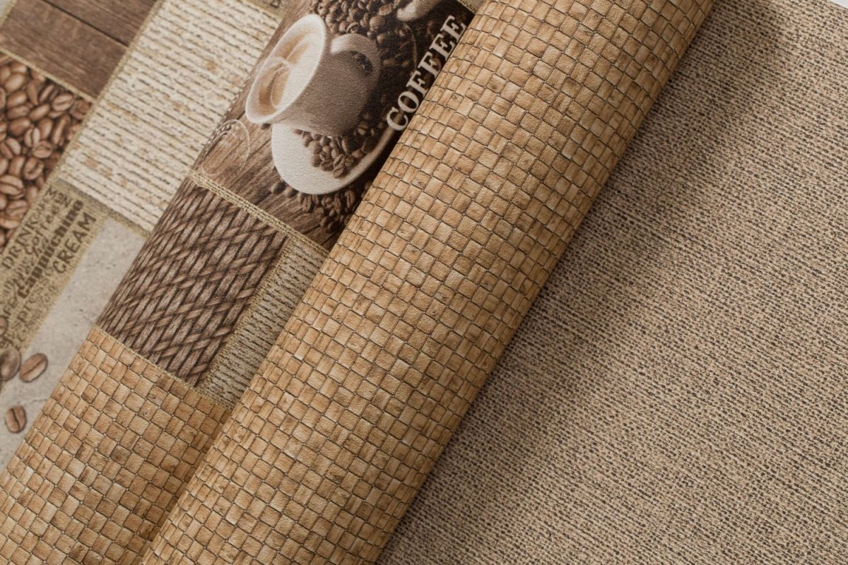 Обои под мешковину в интерьере