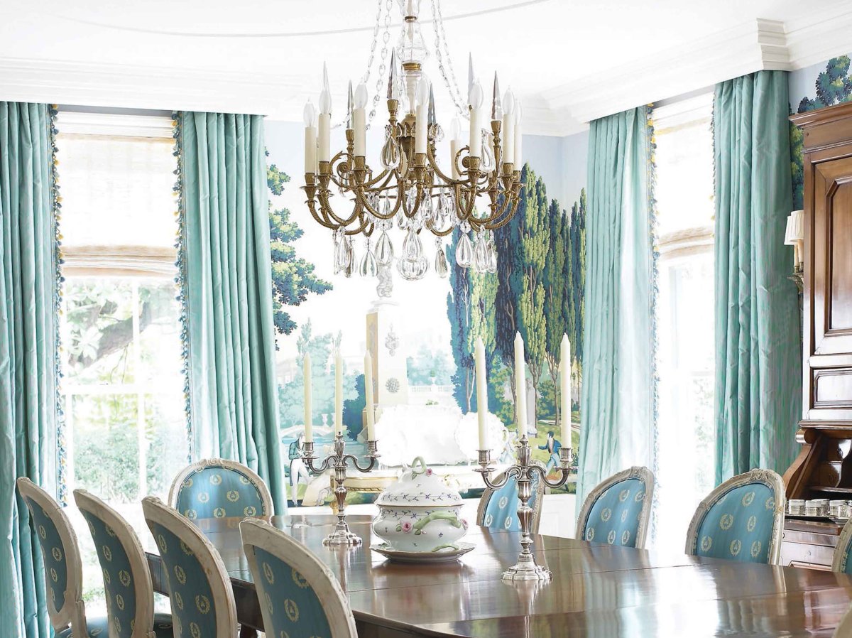 Бирюзовая кухня в интерьере