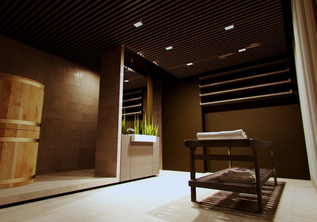 Массажный салон в стиле лофт