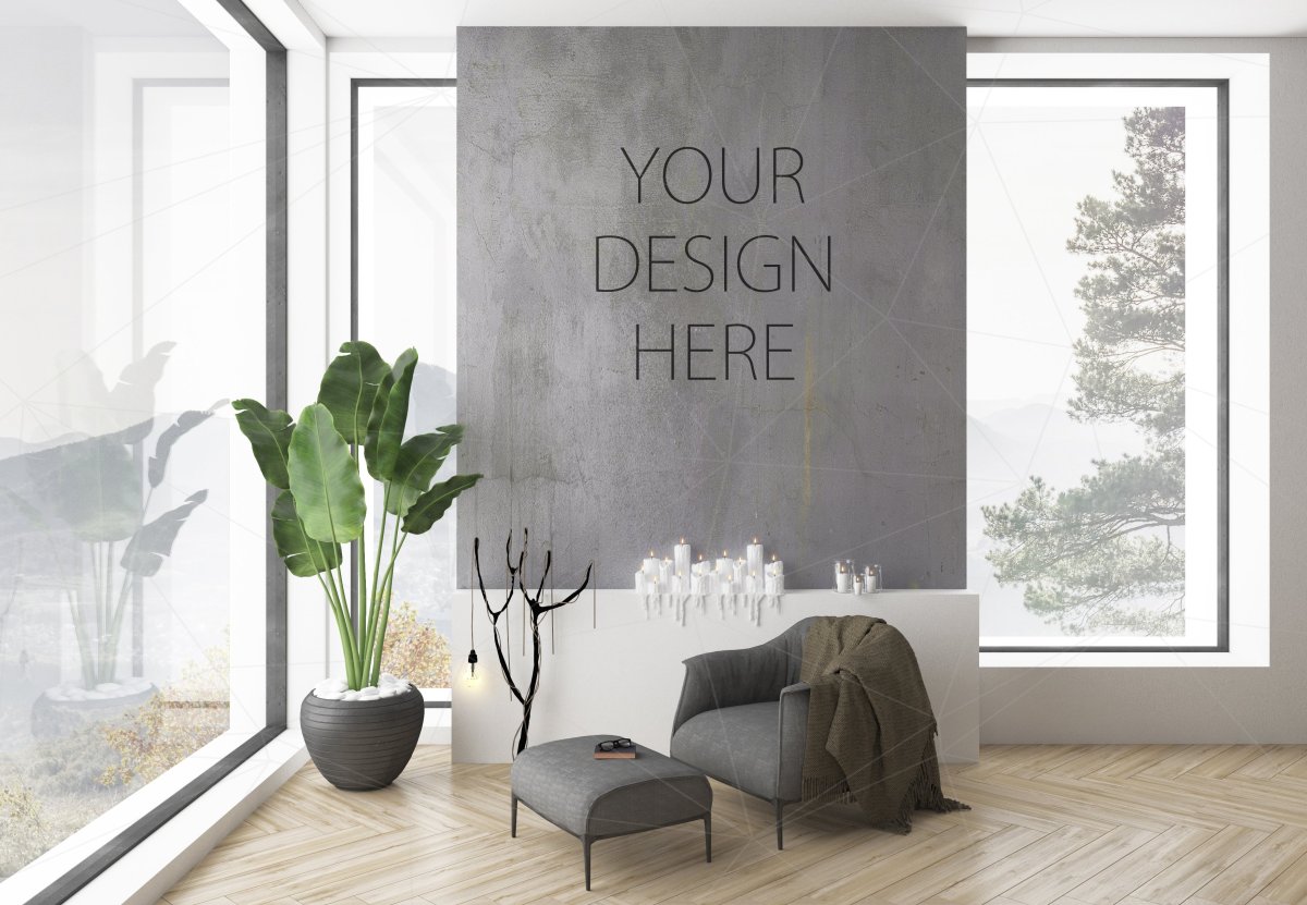 Мокапы интерьера