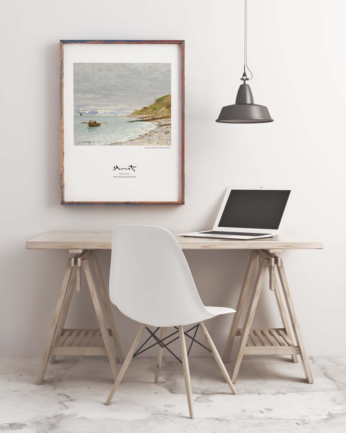 Mockup free картина голубой диван