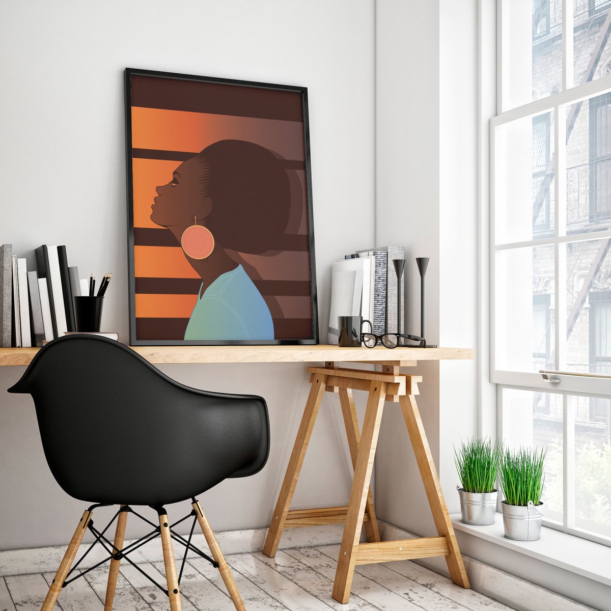 Мокапы для нескольких картин