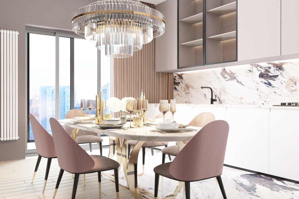 Светлые кухонные гарнитуры