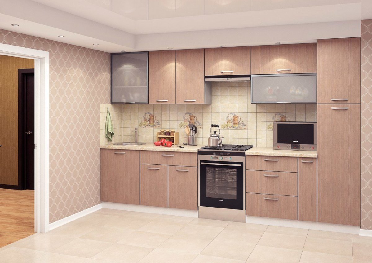 Классическая кухня в пастельных тонах