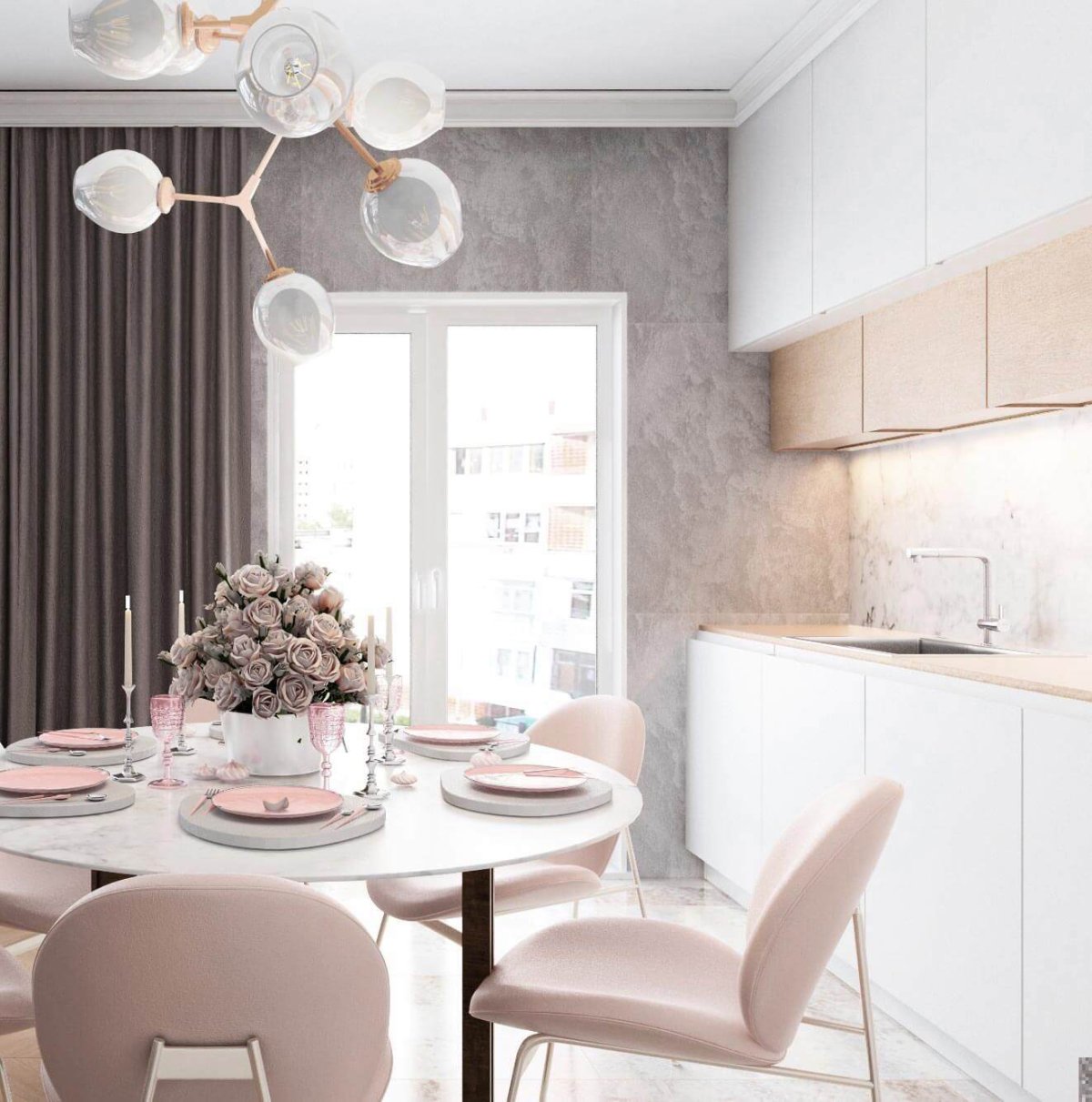 Интерьер кухни 10кв прямоугольная