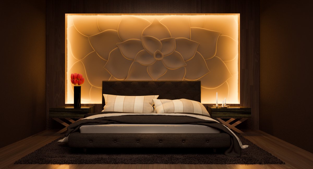 Ниши в интерьере спальни