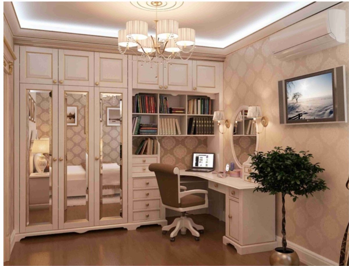 Угловой шкаф с рабочим местом