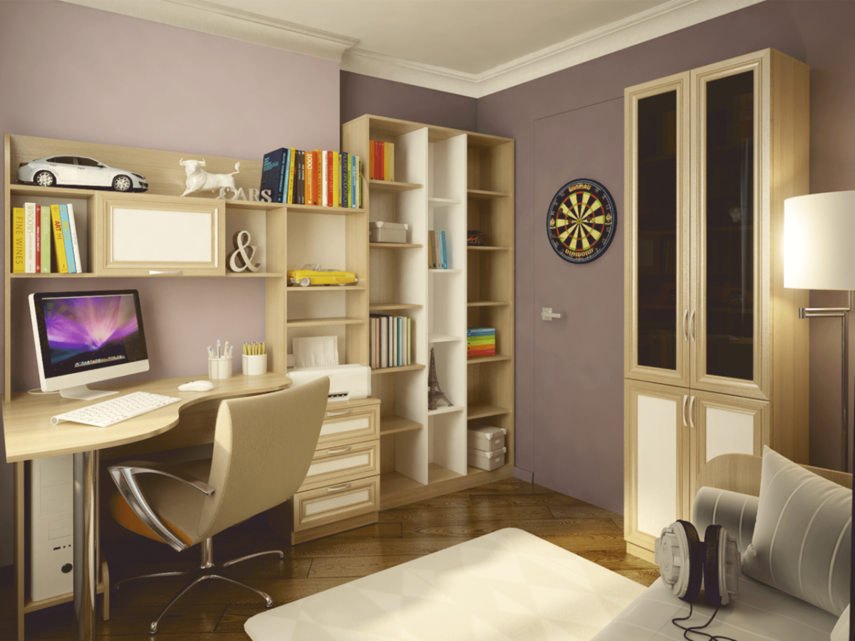 Стол в нише в комнате