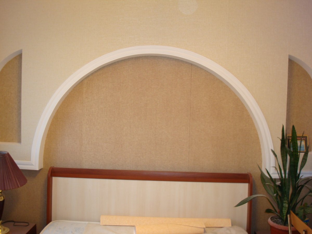 Отделка арки декоративной штукатуркой