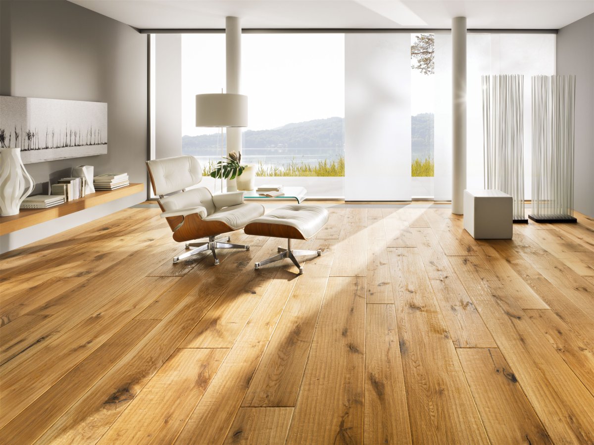 Дубовый паркет в классическом интерьере