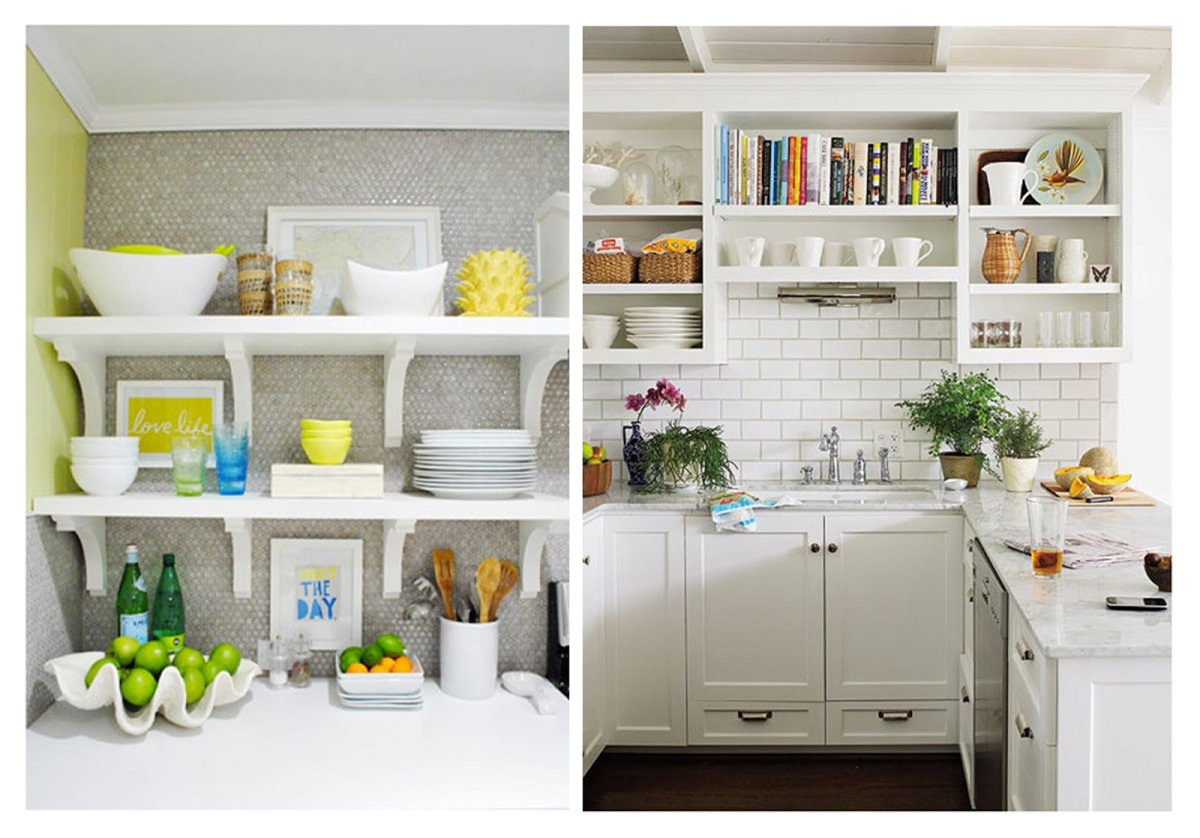 Полки на кухне Сканди