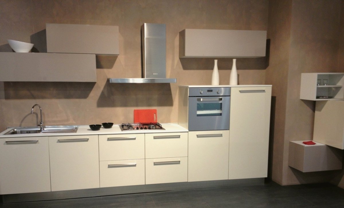 Кухня Аша бежевый Леруа