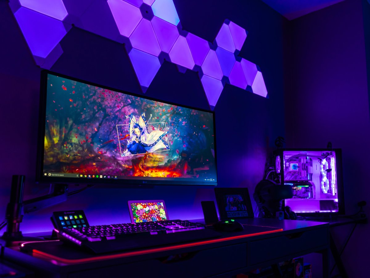 Подсветка для комнаты геймера на стену