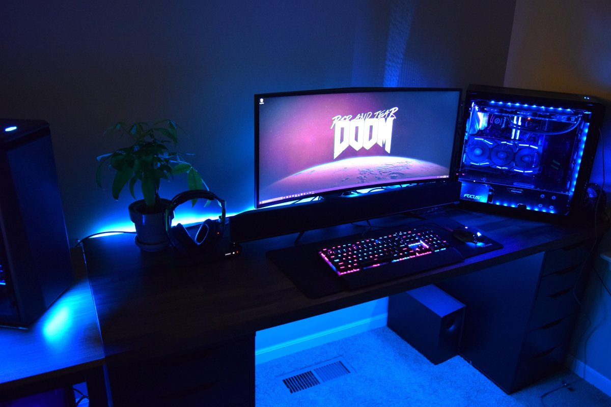 Геймерские комнаты с подсветкой