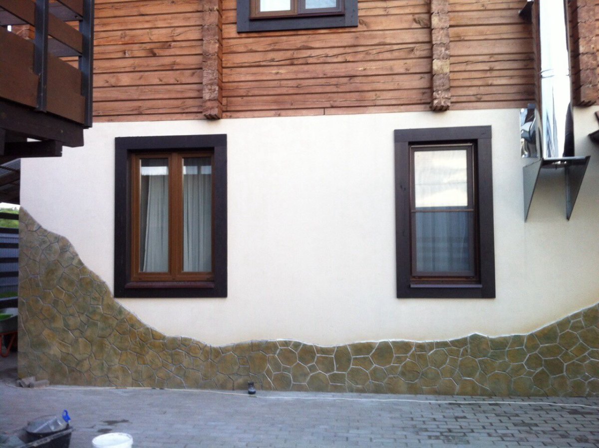 Декоративный бетон для фасада