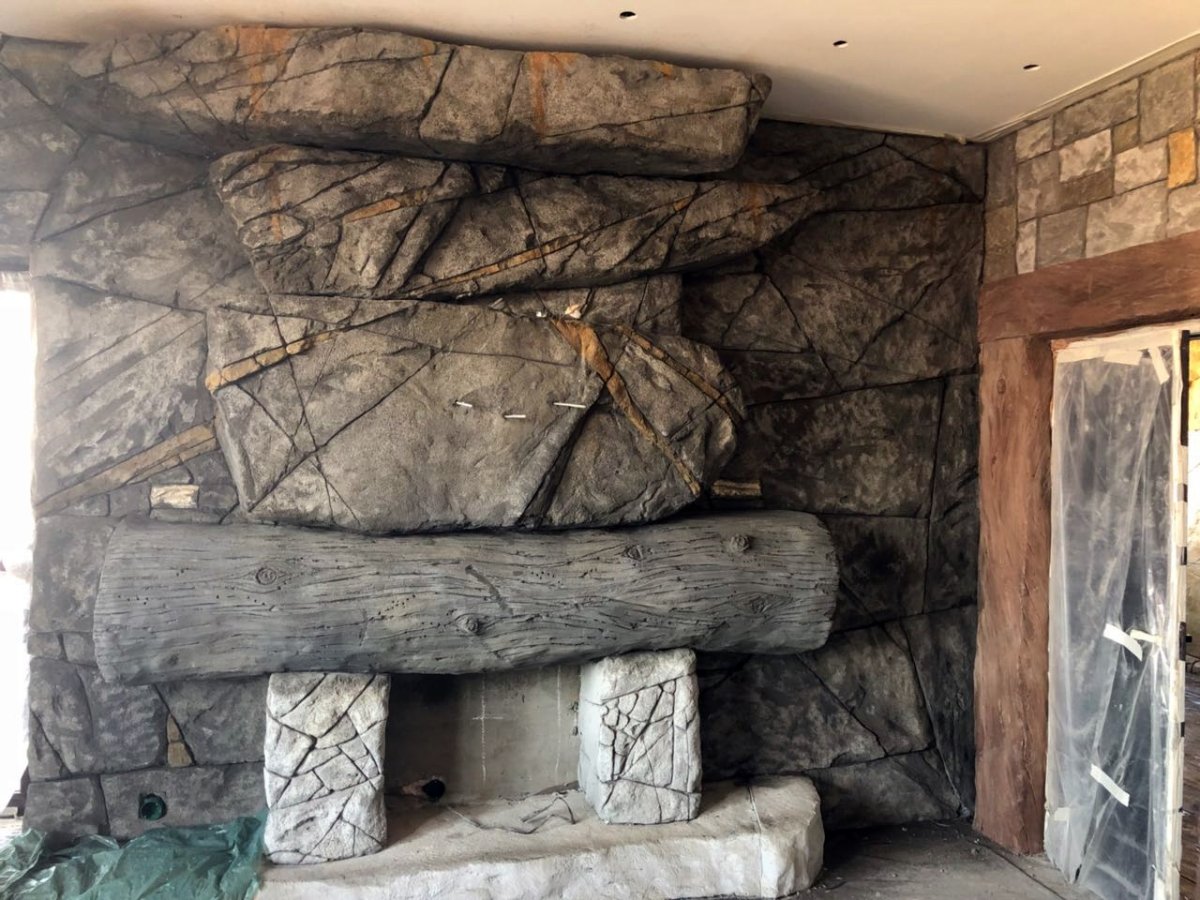 Артбетон водопад ландшафт