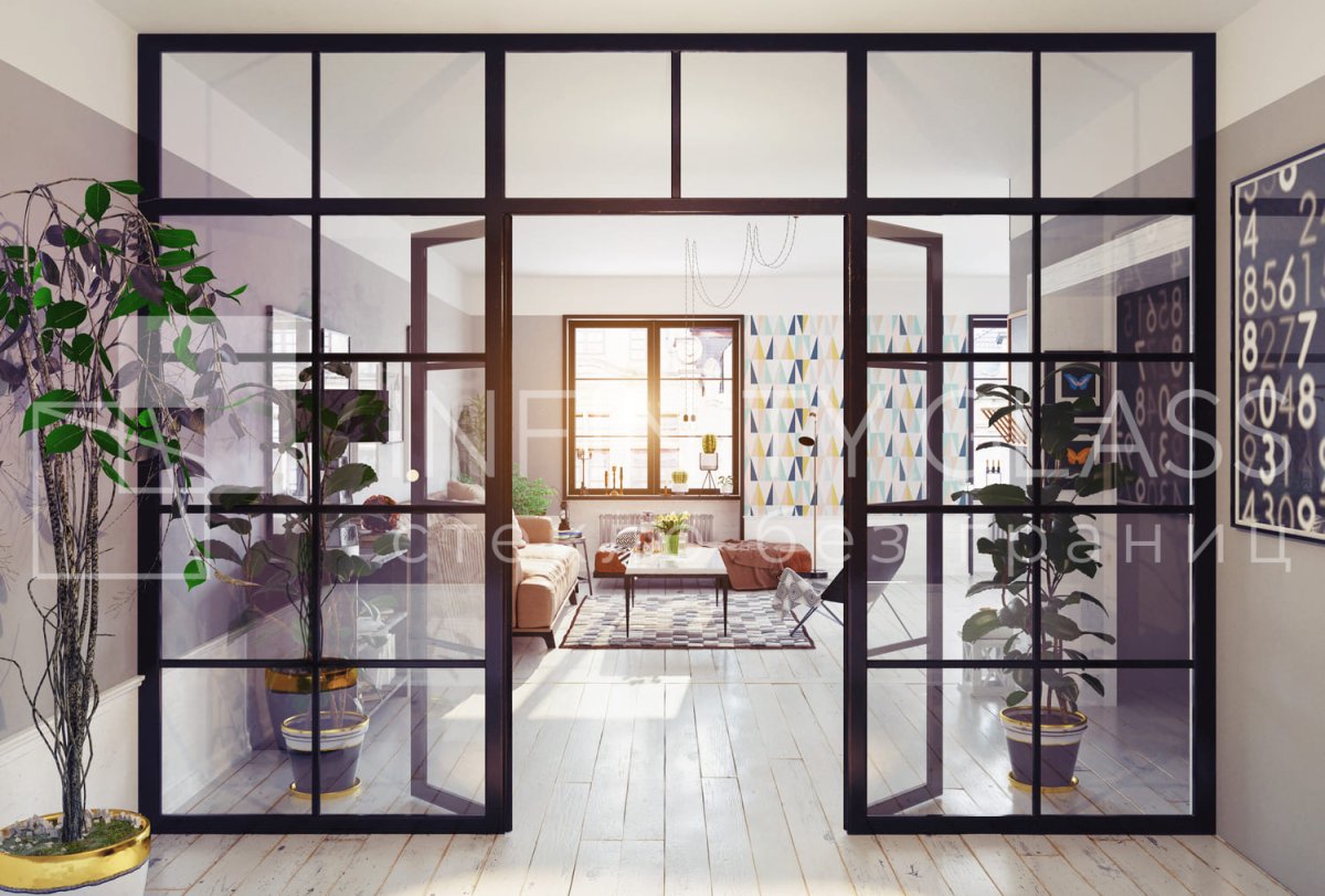 Межкомнатные перегородки стекло