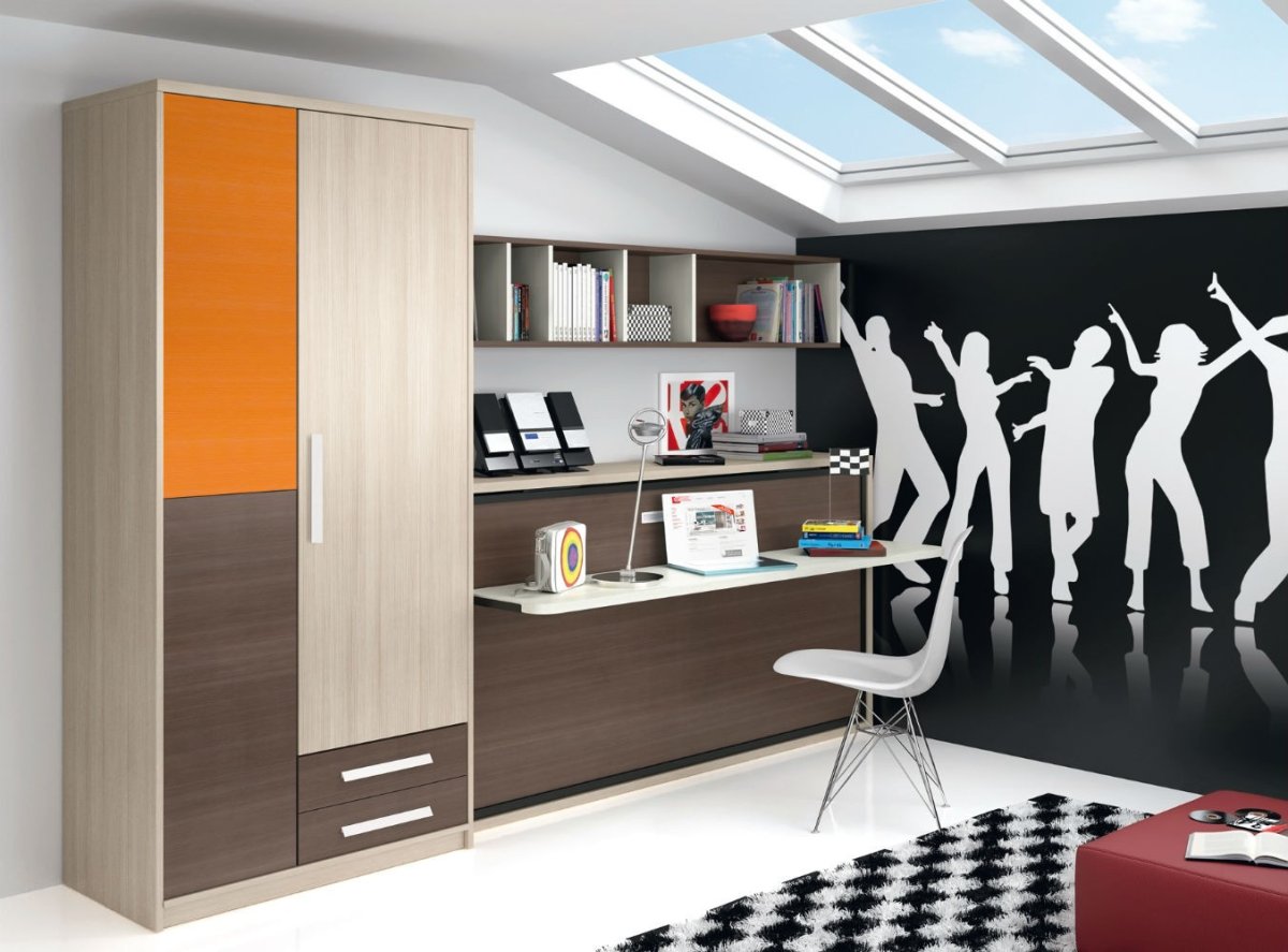 Стильные модульные стенки для подростка