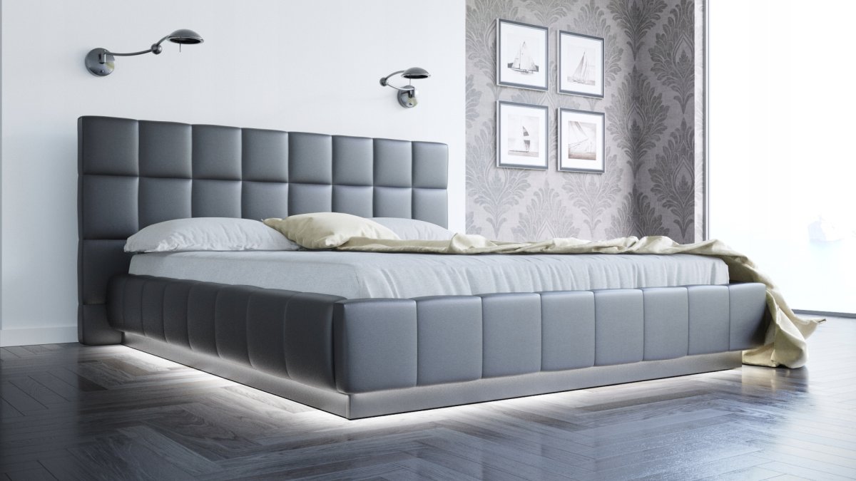 Белая кровать Модерн