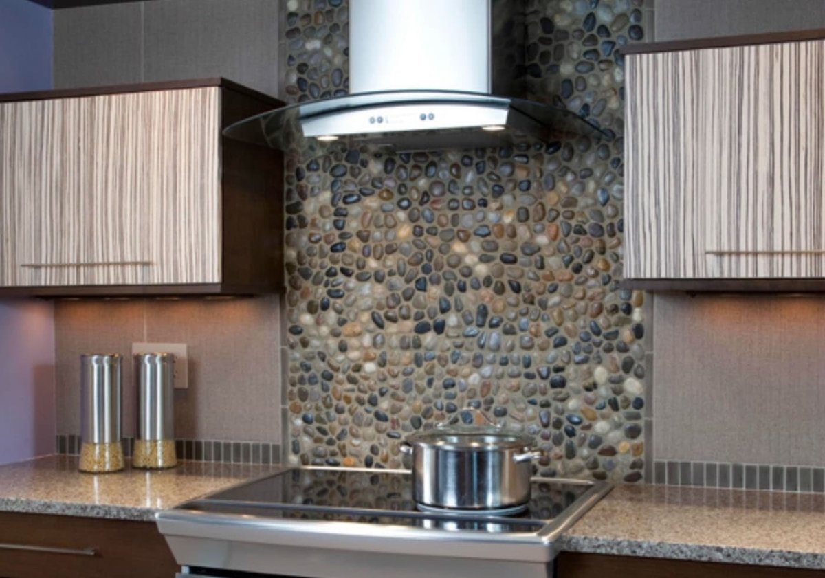 Фартук для кухни из камня