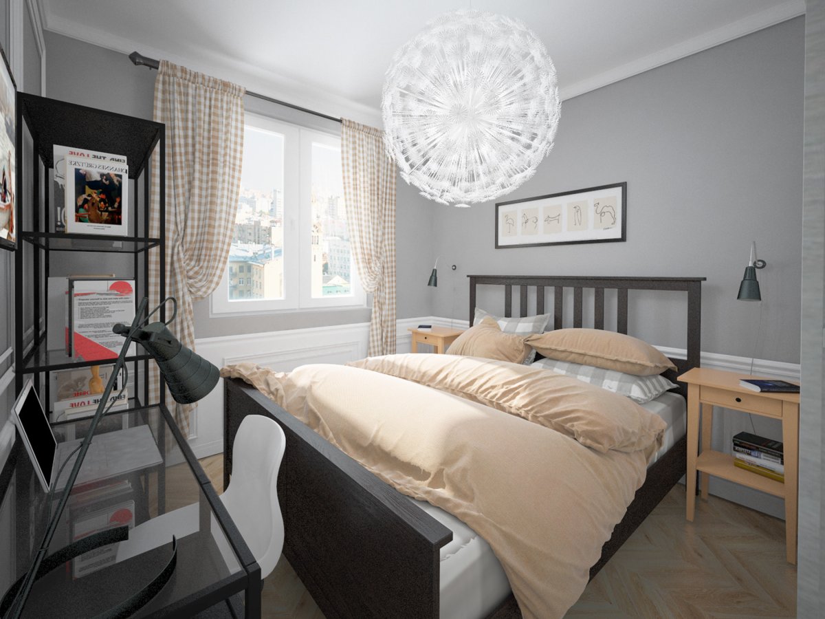 Спальня икеа 10 кв.м