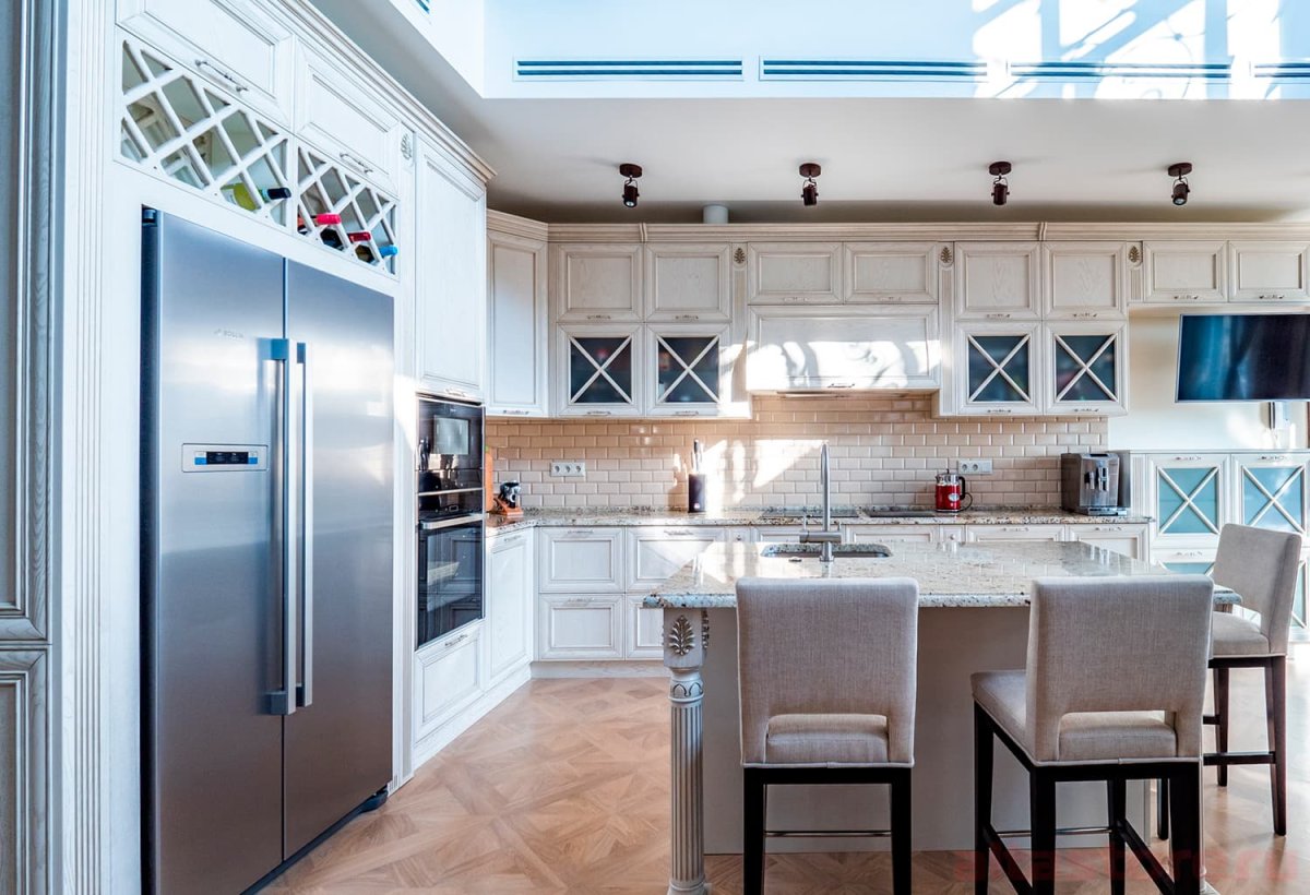 Кухни Будбин икеа в интерьере Неоклассика