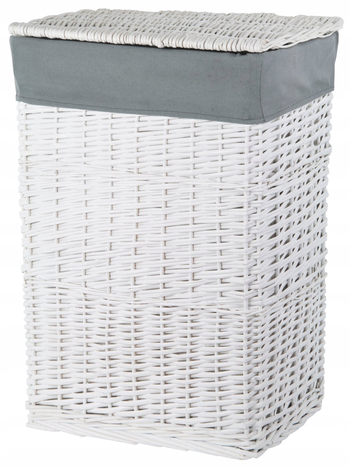 4224 LW корзина для белья белая 50x36x60h