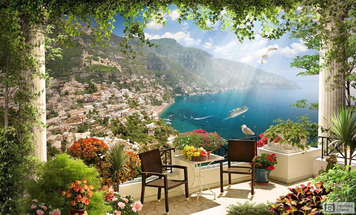 Терраса с балконом