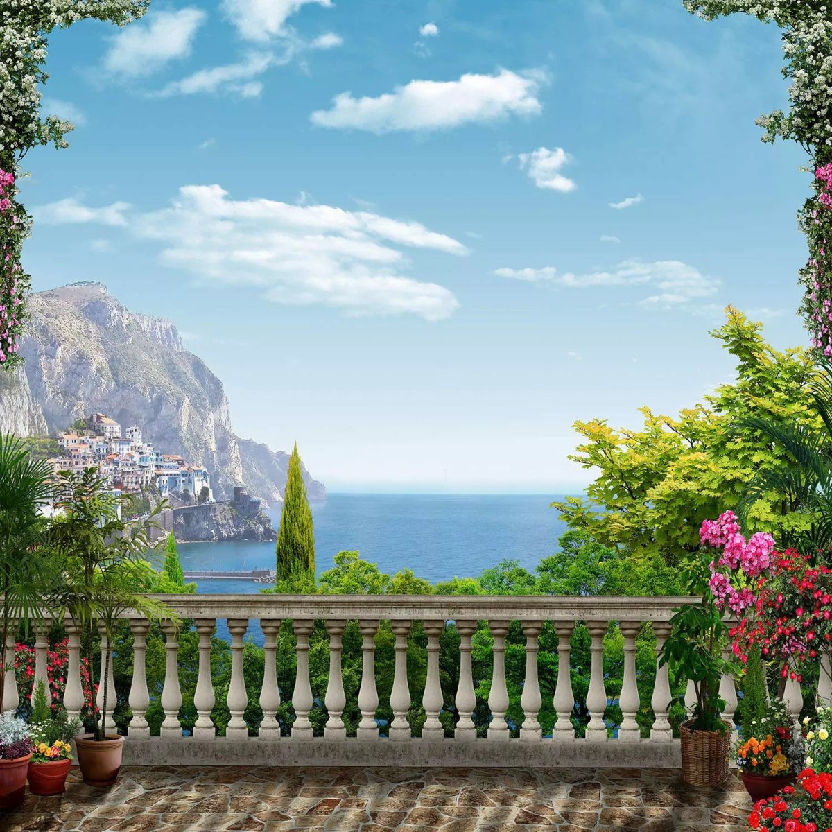 Вид на море с террасы