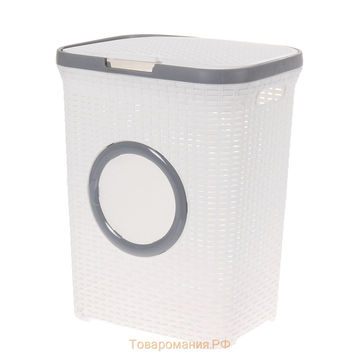 Корзина для белья прямоугольная 60 л Виолет 2060/6 белая