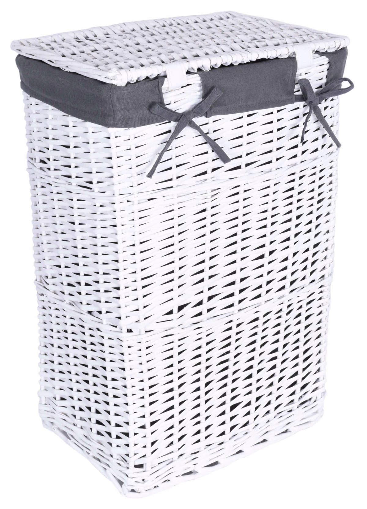Корзина для белья плетеная овальная