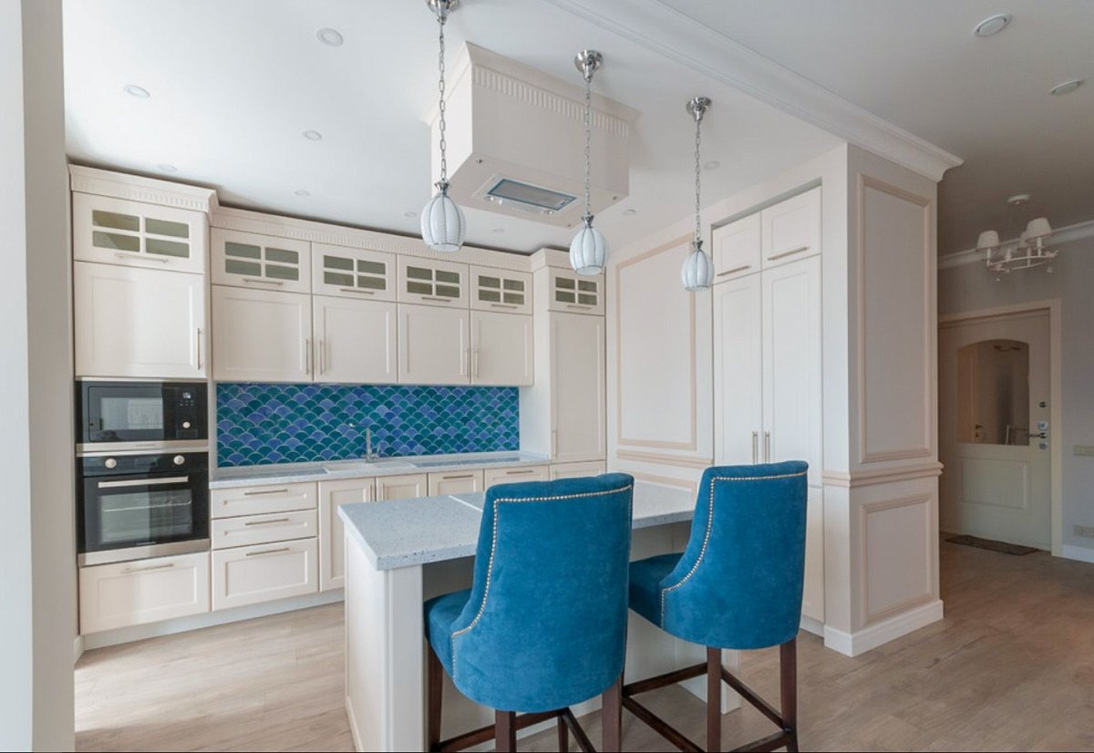 Голубая кухня Леруа Мерлен