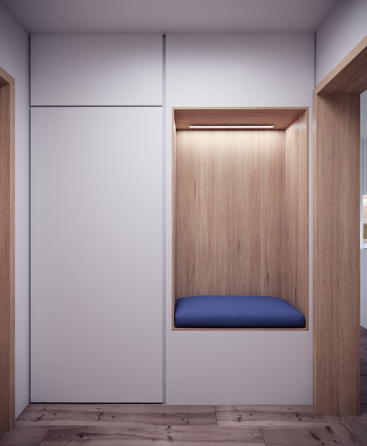 Плоский шкаф в прихожую