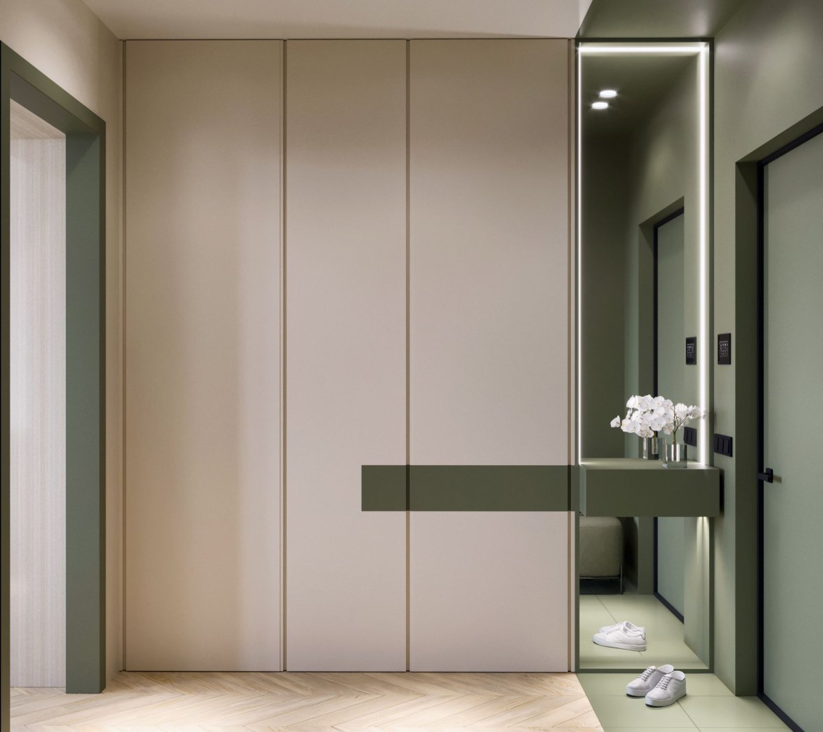 Шкаф в прихожую в стиле Минимализм