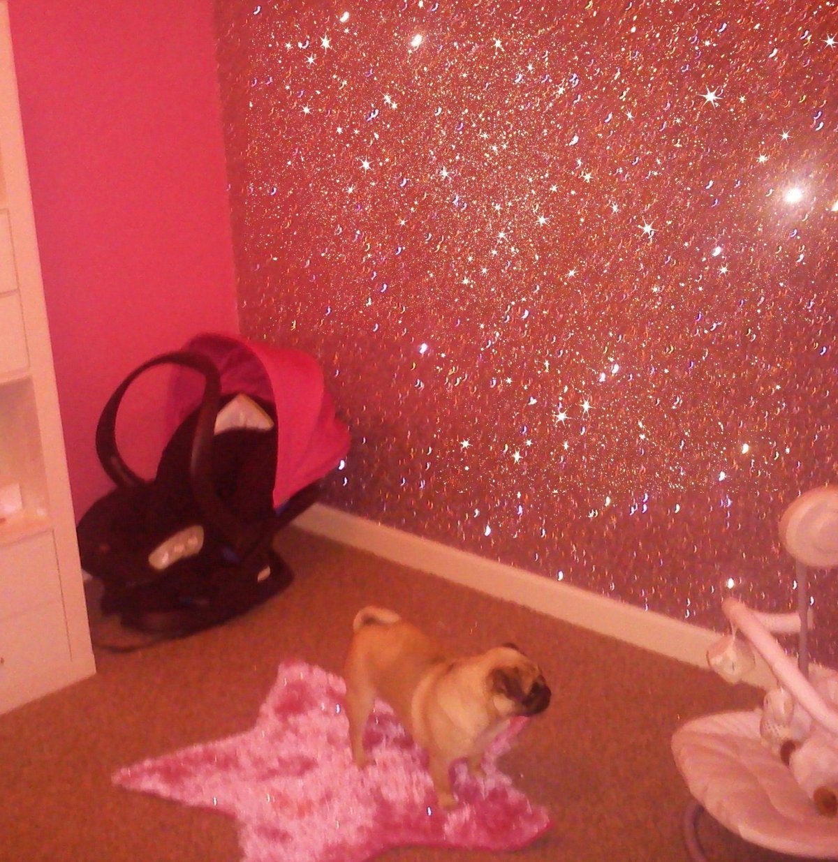 Жидкие обои с блестками