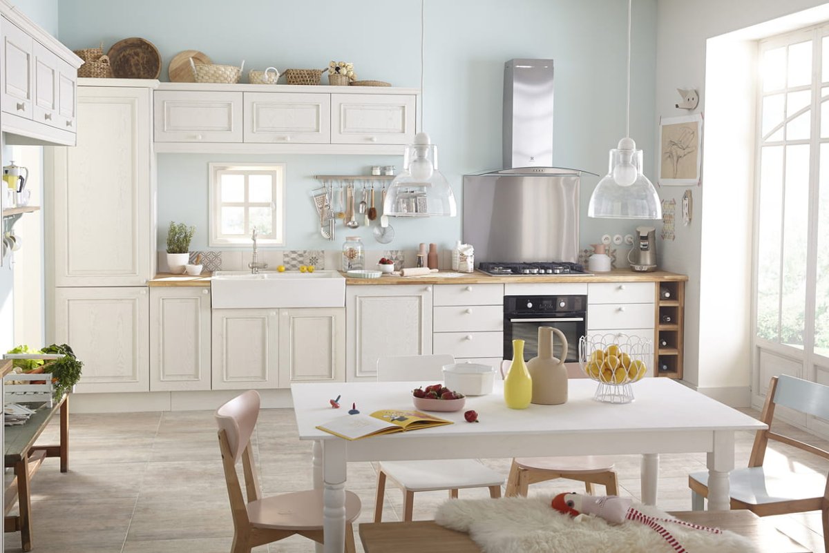 Голубая кухня Леруа Мерлен