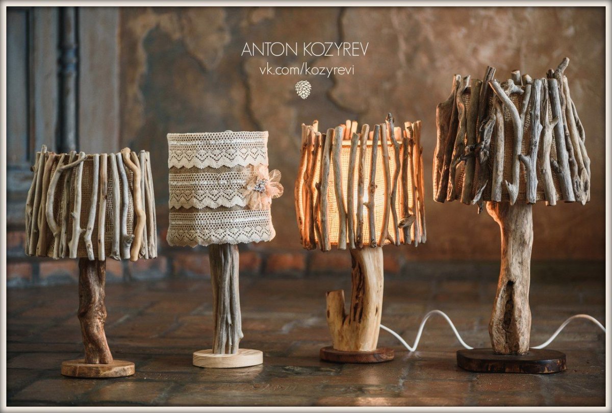 Декор из сухого дерева