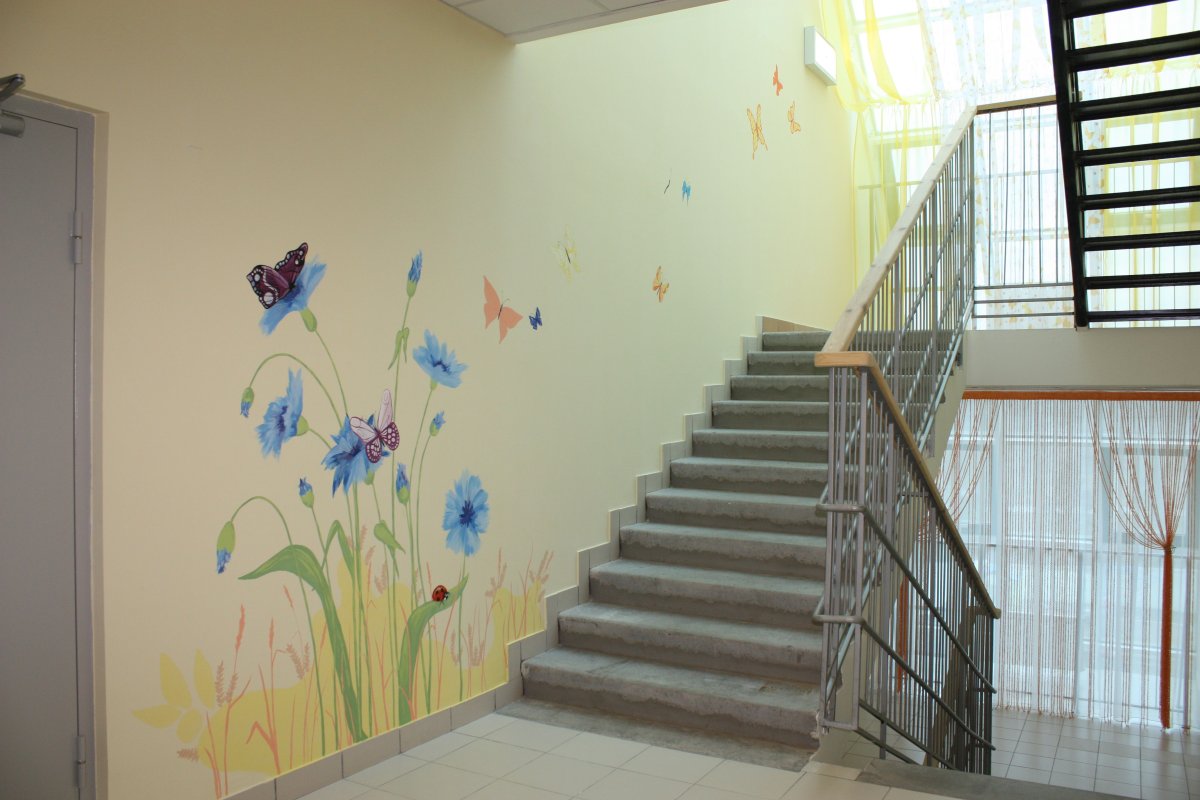 Отделка лестничного пролета