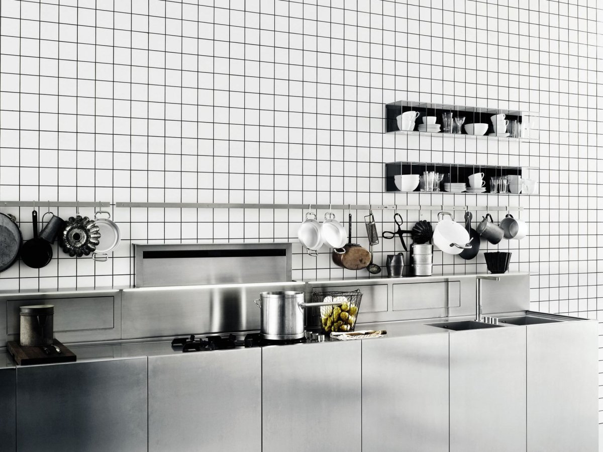 Маркер кухня белая