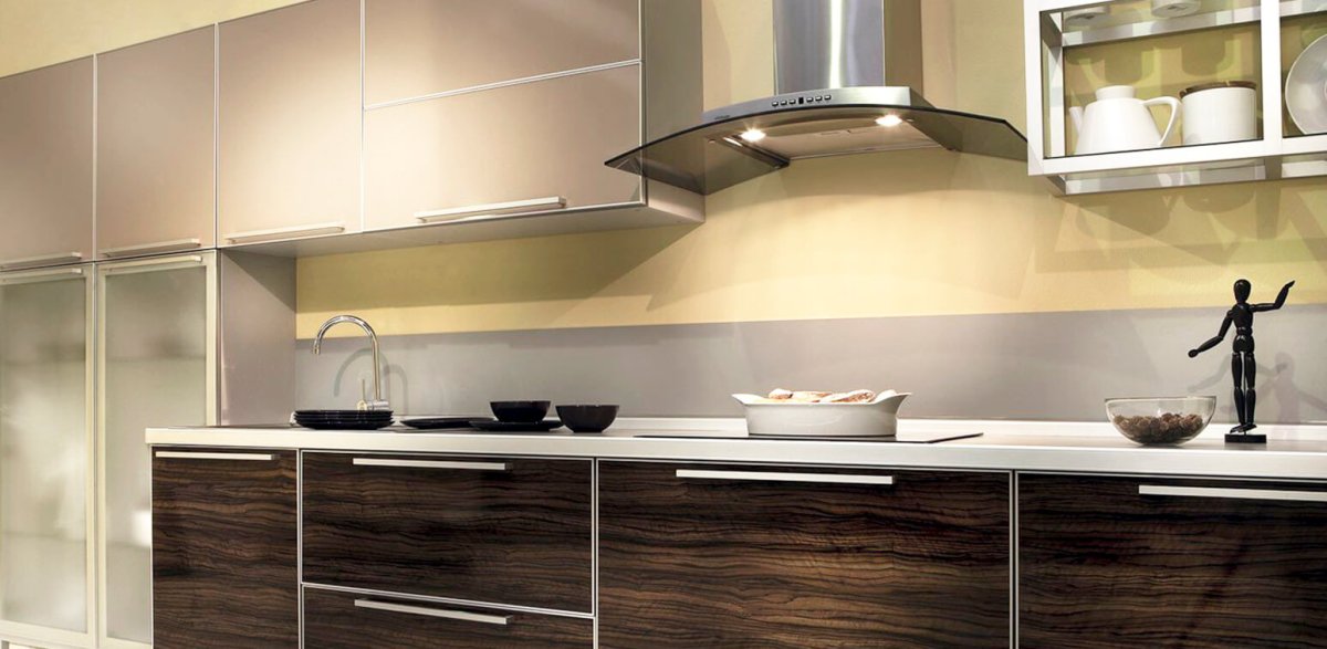 Алюминиевые фасады для кухни